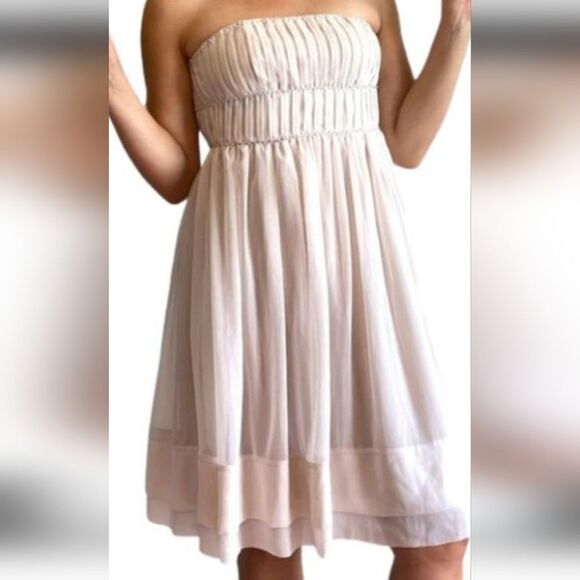 * H & M . NEUTRAL COCKTAIL DRESS - Picture 1 of 13